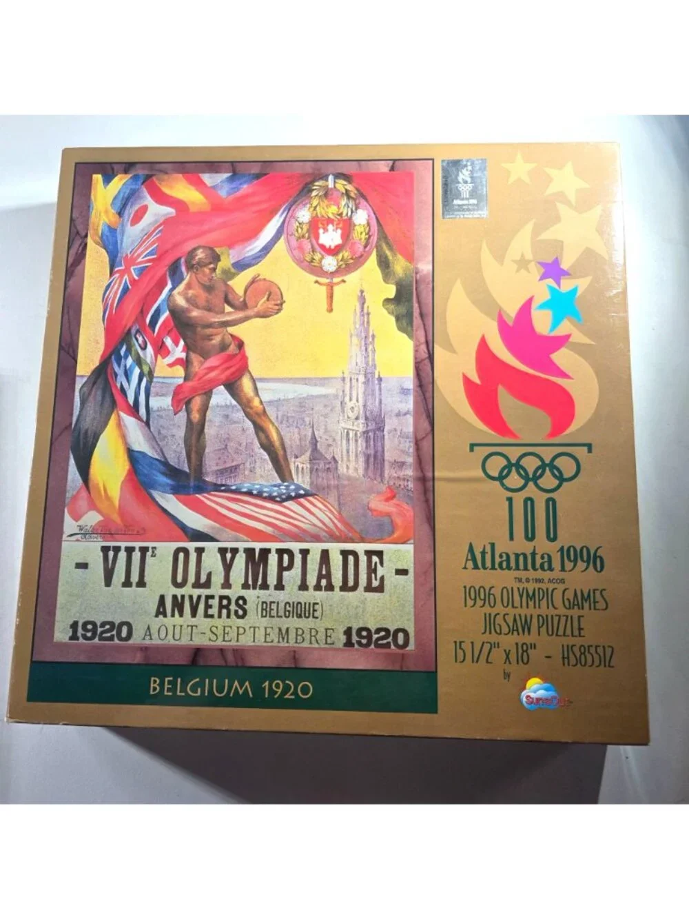 Set of two Olympic Games Jigsaw Puzzles Atlanta 1996  SunsOut new sealed